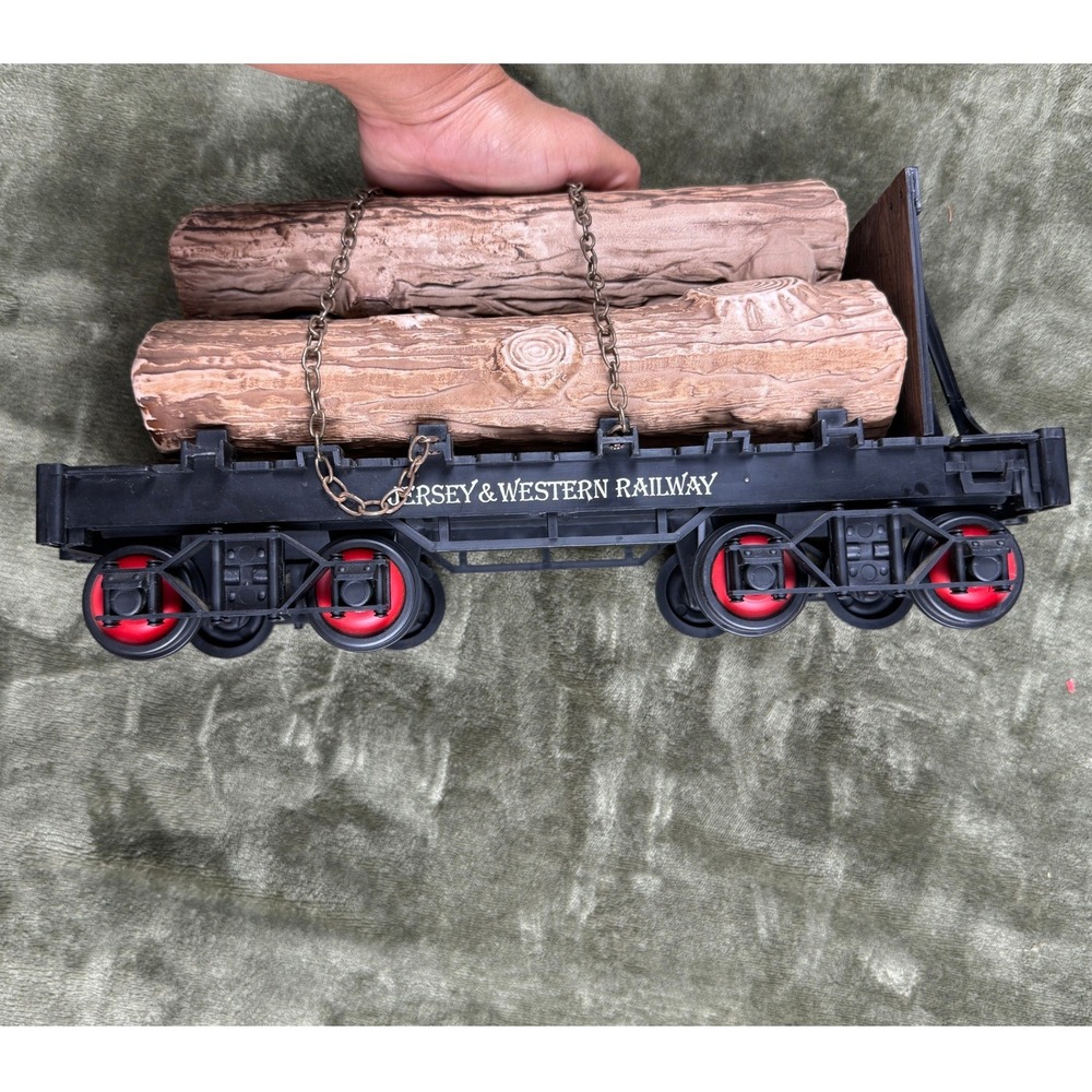 Vintage 1984 Jim Beam Regal China Jersey & Western Railway Log Car Decanter